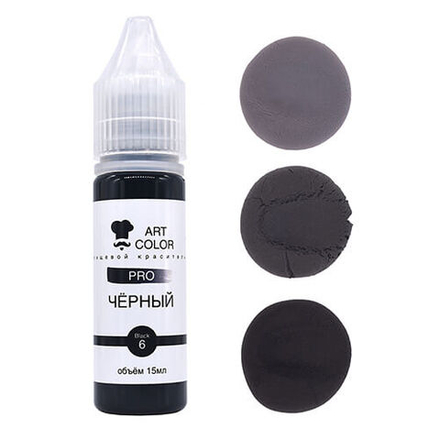 Краситель гелевый Art Color "Черный" #6 (12гр)