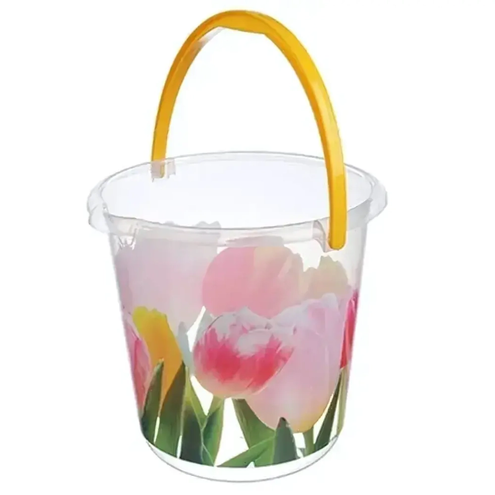 Ведро ДЕКО 5л тюльпаны 0,22,23х0,23м