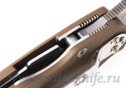 Нож Spyderco Military 2 Brown 15V C36GPBN15V2 Sprint Runфотография - 7