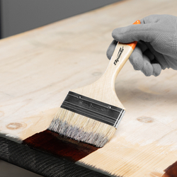 Кисть плоская Slimline 4" (100 мм), натуральная щетина, деревянная ручка Sparta