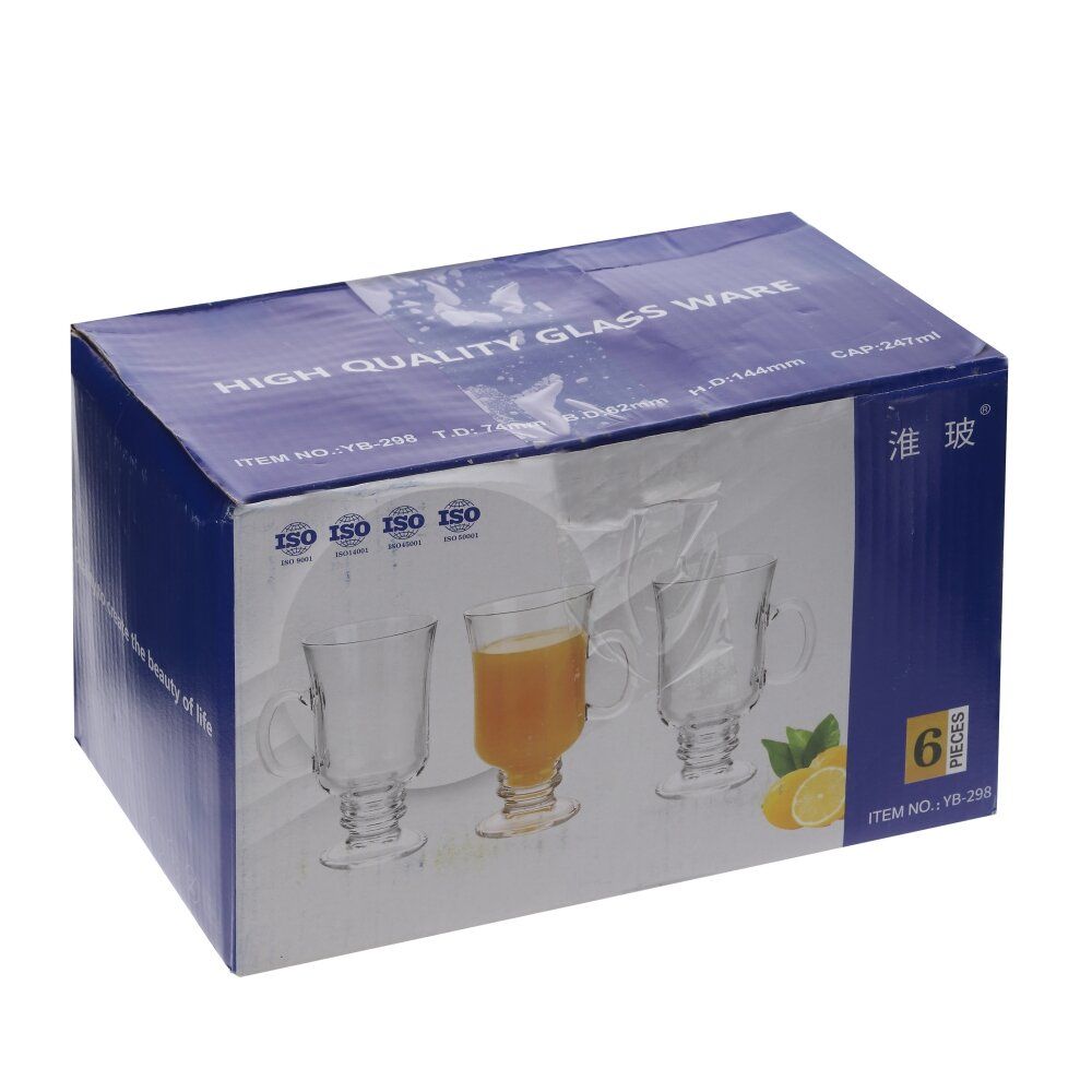 GAEM Набор из 6-ти бокалов для глинтвейна 210 мл, L23 W15 H14,5 см