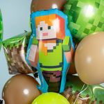 Шар (29''/74 см) Фигура, Пиксельная девушка, 1 шт.