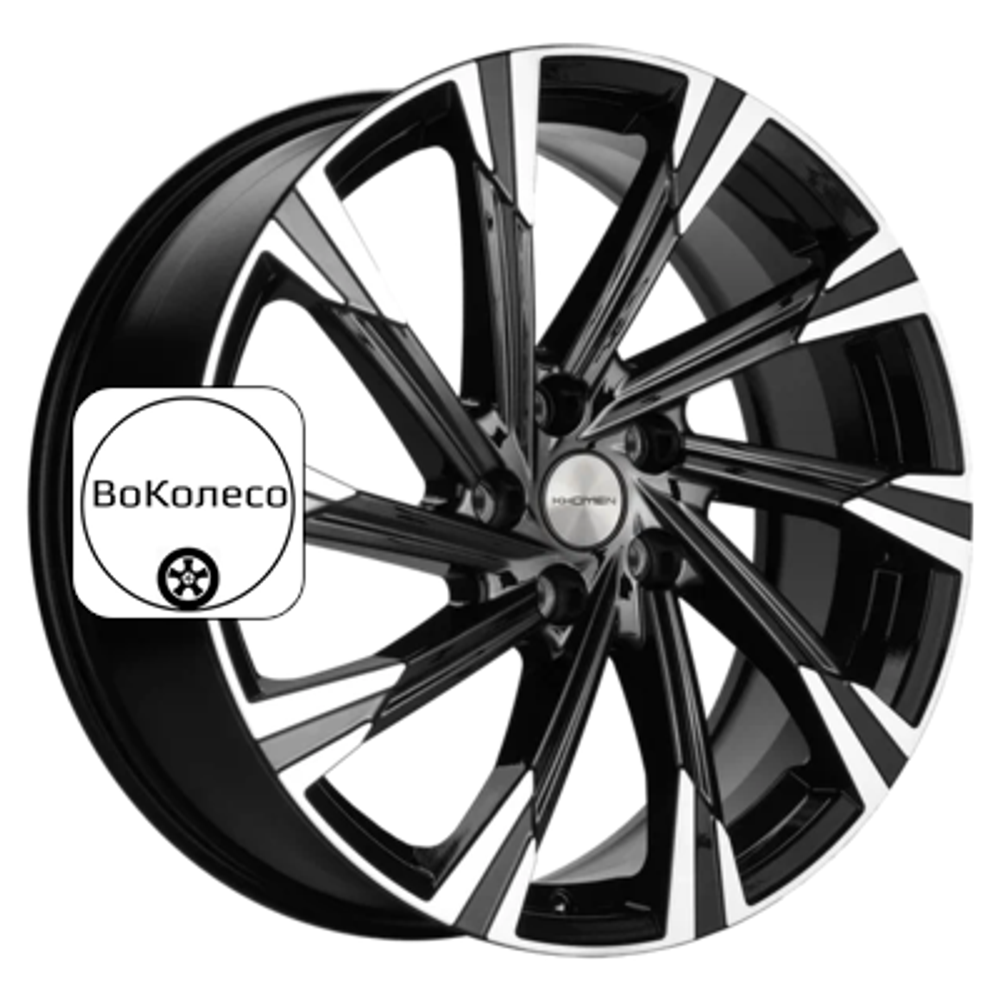 7,5x19/5x108 ET46 D63,4 KHW1901 (Tugella) Black-FP Khomen Wheels