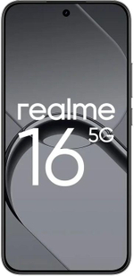 6.57" Смартфон REALME 16 5G 8/256Gb,  RMX5171,  NFC,  AMOLED,  120Гц,  7000мAч,  черный