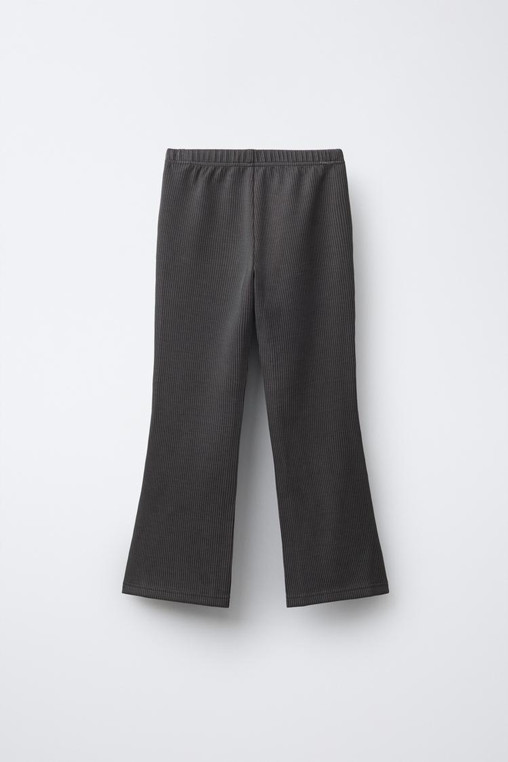 ZARA БРЮКИ FLARE В РУБЧИК С МОДАЛОМ, ШОКОЛАДНЫЙ