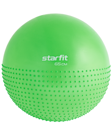Фитбол полумассажный GB-201 антивзрыв, зеленый, 65 см