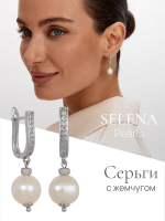 91003291 Серьги Selena Pearls