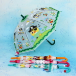 Зонт детский полуавтомат «Ultramarine- Веселые зверята», 8 спиц, d-86, в сложе. виде 65см