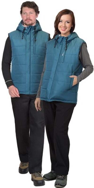 Жилет  морская волна