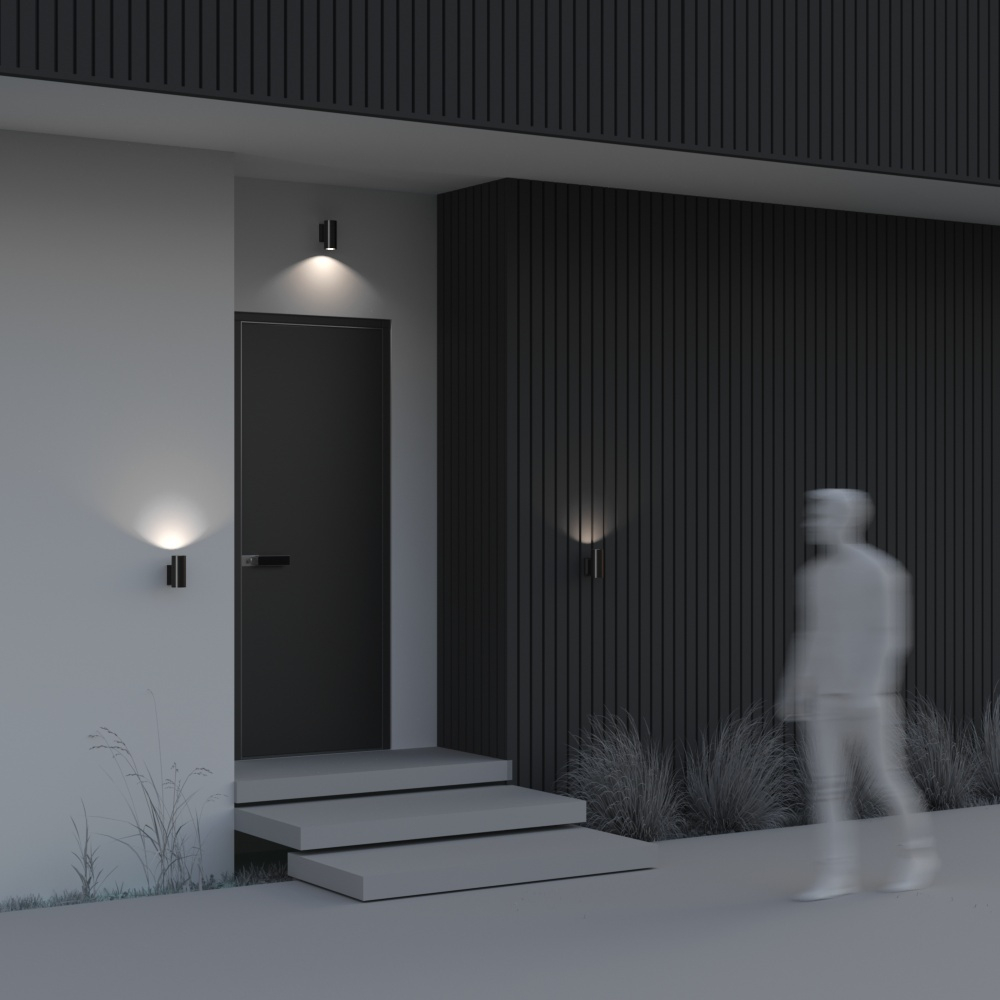 Уличный настенный светильник Outdoor O574WL-01B