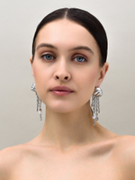 Серьги "Shell chandelier" Silver