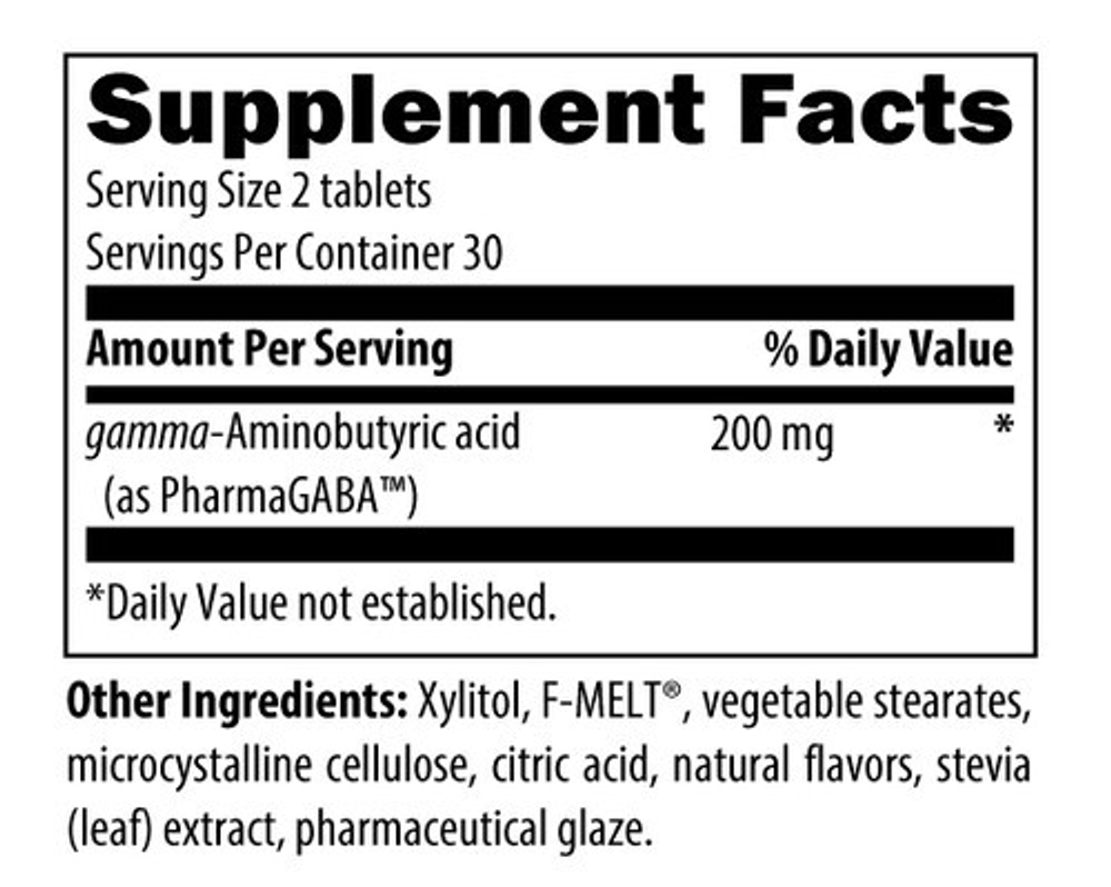 Designs for health PharmaGABA 60 chew tabl