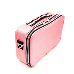 Кейс для мастера средний с зеркалом (35*24*12,5) голубой