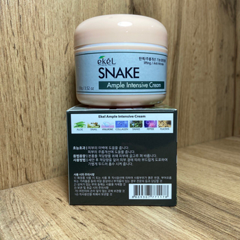 Крем для лица Ekel Snake Ample Intensive Cream ампульный с экстрактом змеиного яда 100 г