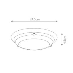 Потолочный светильник для ванных комнат Elstead Lighting WELLAND-F-S-AB Elstead Lighting