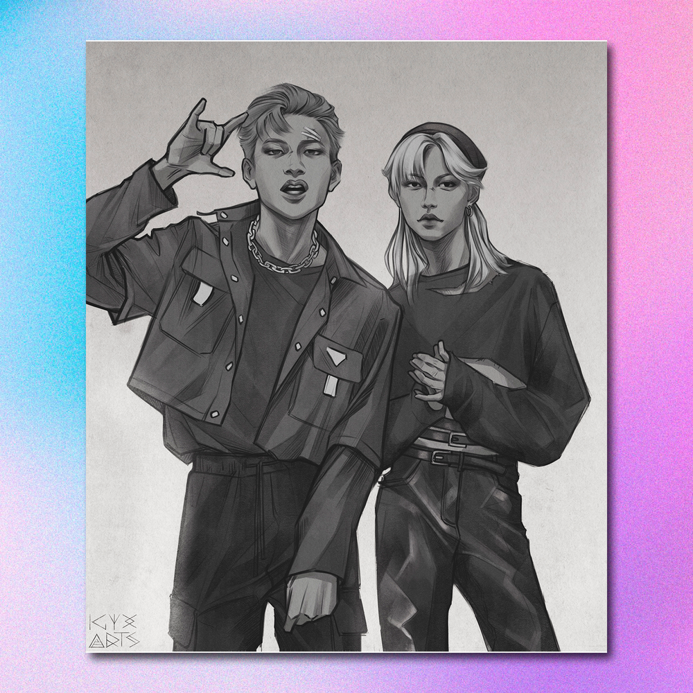 Арт принт / igyx_art / STRAY KIDS / Бан Чан & Феликс