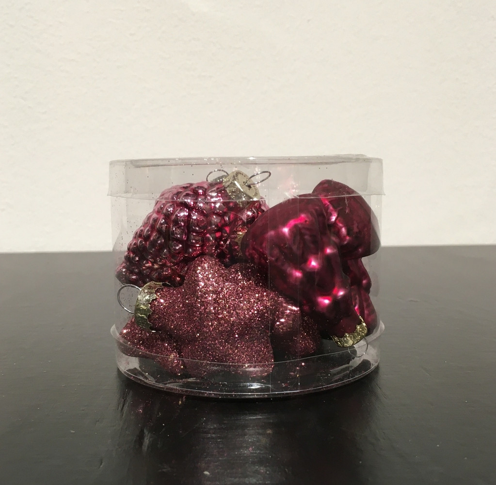 Набор елочных игрушек 14шт House of Seasons Шишка/Звезда/Елка Ягодный смузи в прозрачной коробке