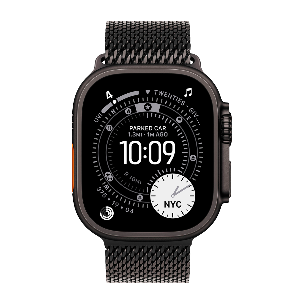 Умные часы Apple Watch Ultra 3 (2025) GPS + Cellular, 49mm, Black Titanium Case with Black Titanium Milanese Loop, M