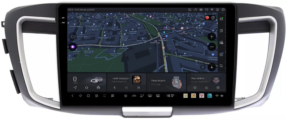 Магнитола для Honda Accord 9 2013-2015 (CR2) - Carmedia OL-1642 QLed+2K, Android 13, UIS7870 (DUDU7), CarPlay, SIM-слот