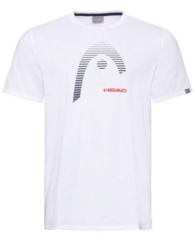 Мужская теннисная футболка Head Club Carl T-Shirt M - white