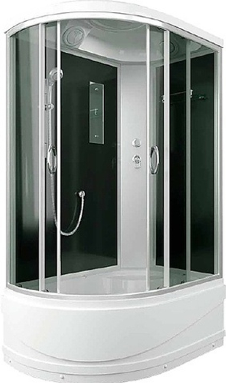 Душевая кабина ER3512TPR-C4 1200*800*2150 высокий (СЕРЫЙ) поддон, С ЭКРАНОМ, тонированое стекло