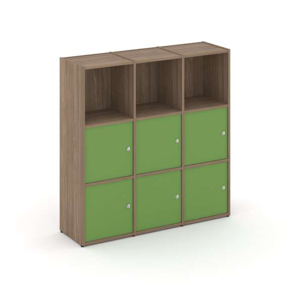 Locker plus Комплект №3 LK.K-003 Дуб Аризона/Зеленый 1188*350*1203