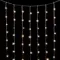 Светодиодный облегченный мерцающий занавес 2*2 м, 220V., 400 теплых белых LED ламп, прозрачный ПВХ, Beauty Led (PCL400NOTBL-10-2WW)