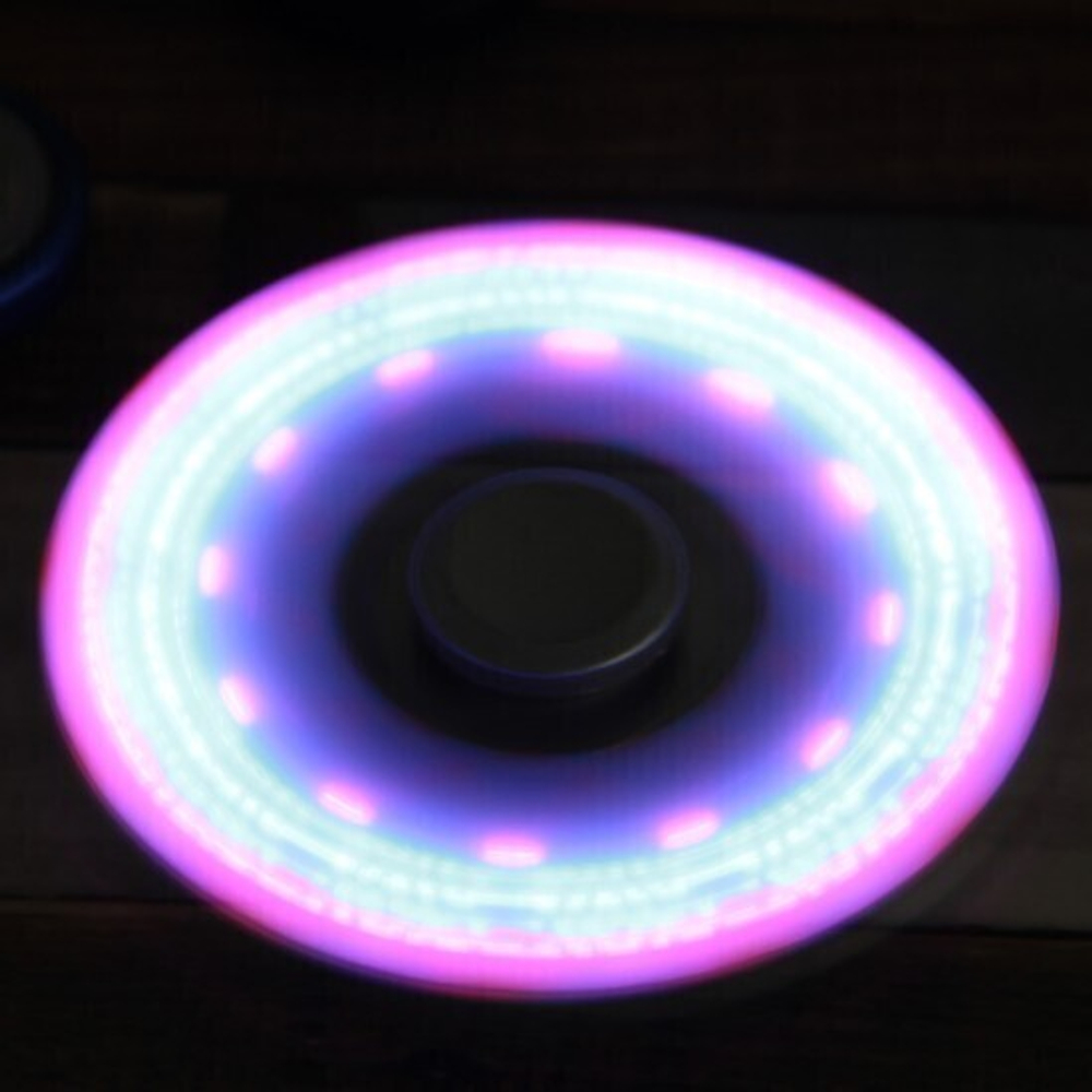 Спиннер антистресс подстветкой LED, 009964 Черный