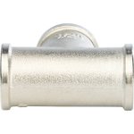 Тройник с внутренней резьбой STOUT SFT 0020 - 1/2" (для стальных труб, латунь никелированная)