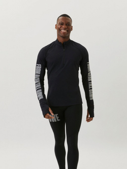 Мужская теннисная кофта Björn Borg Stockholm Midlayer M - черный