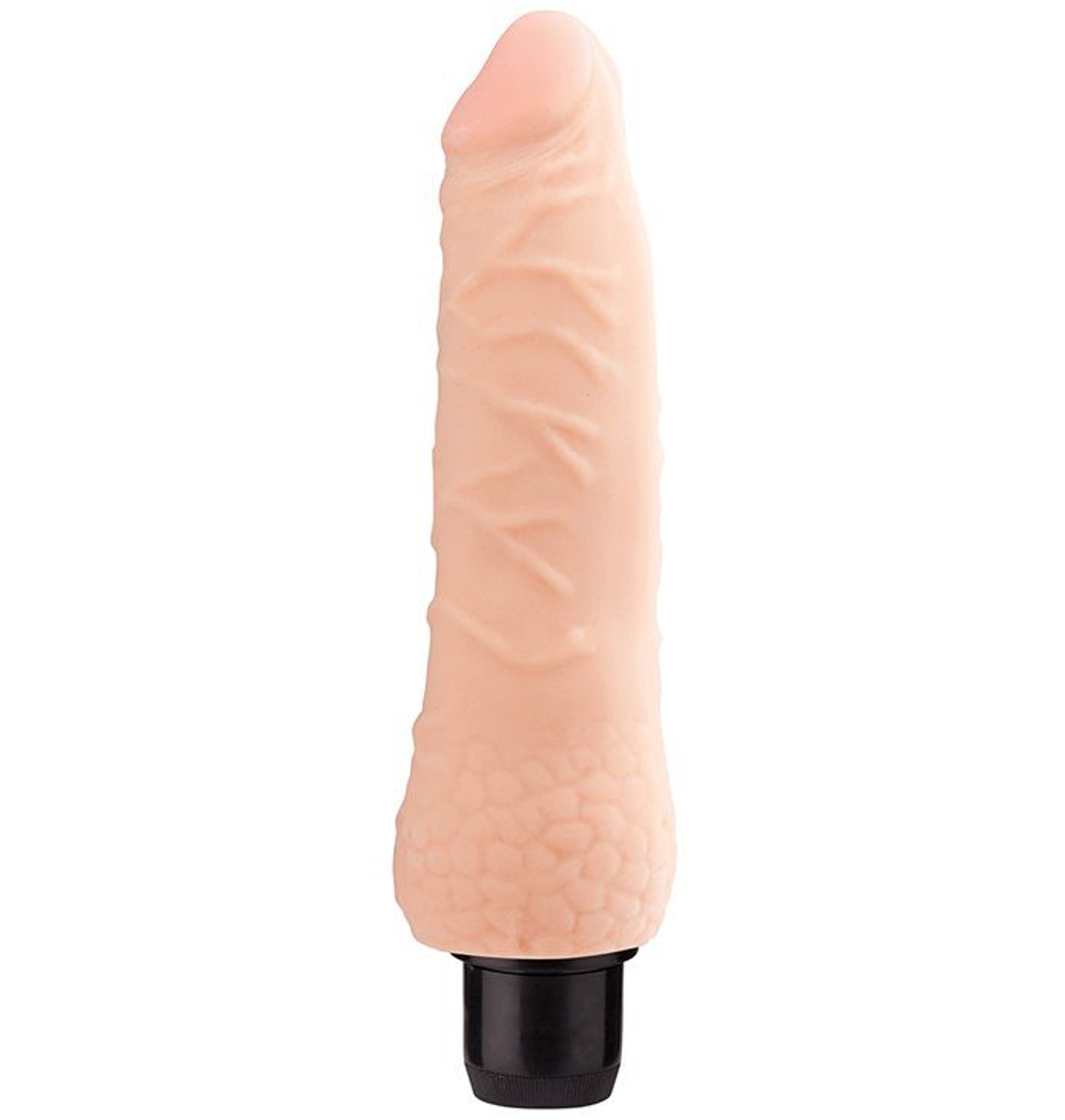Реалистичный вибромассажёр REALSTUFF 5INCH VIBRATOR - 16 см. (Цвет: телесный)
