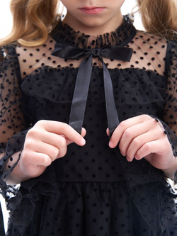 Пышное платье Уэнсдэй (Wednesday Addams) вещь на Хэллоуин