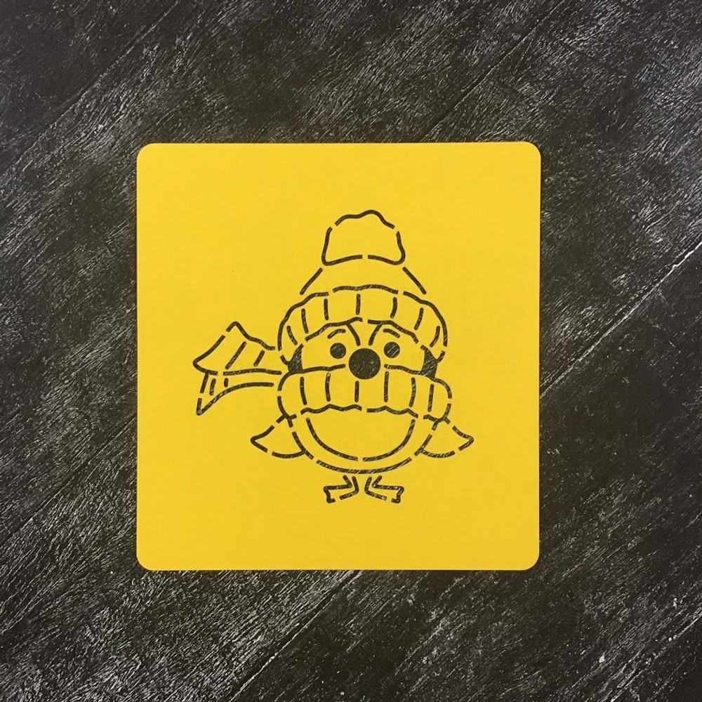 Птичка №17 в шапочке