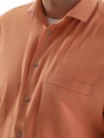 Сорочка мужская короткий рукав, хлопок, лен ZEER 77441 11