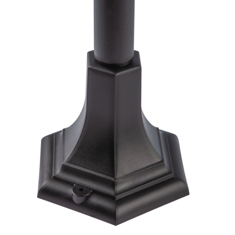 Садово-парковый светильник ЭРА НТУ 07-40-004 Валенсия 3 черный 6 гранный напольный IP44 Е27 max 60Вт