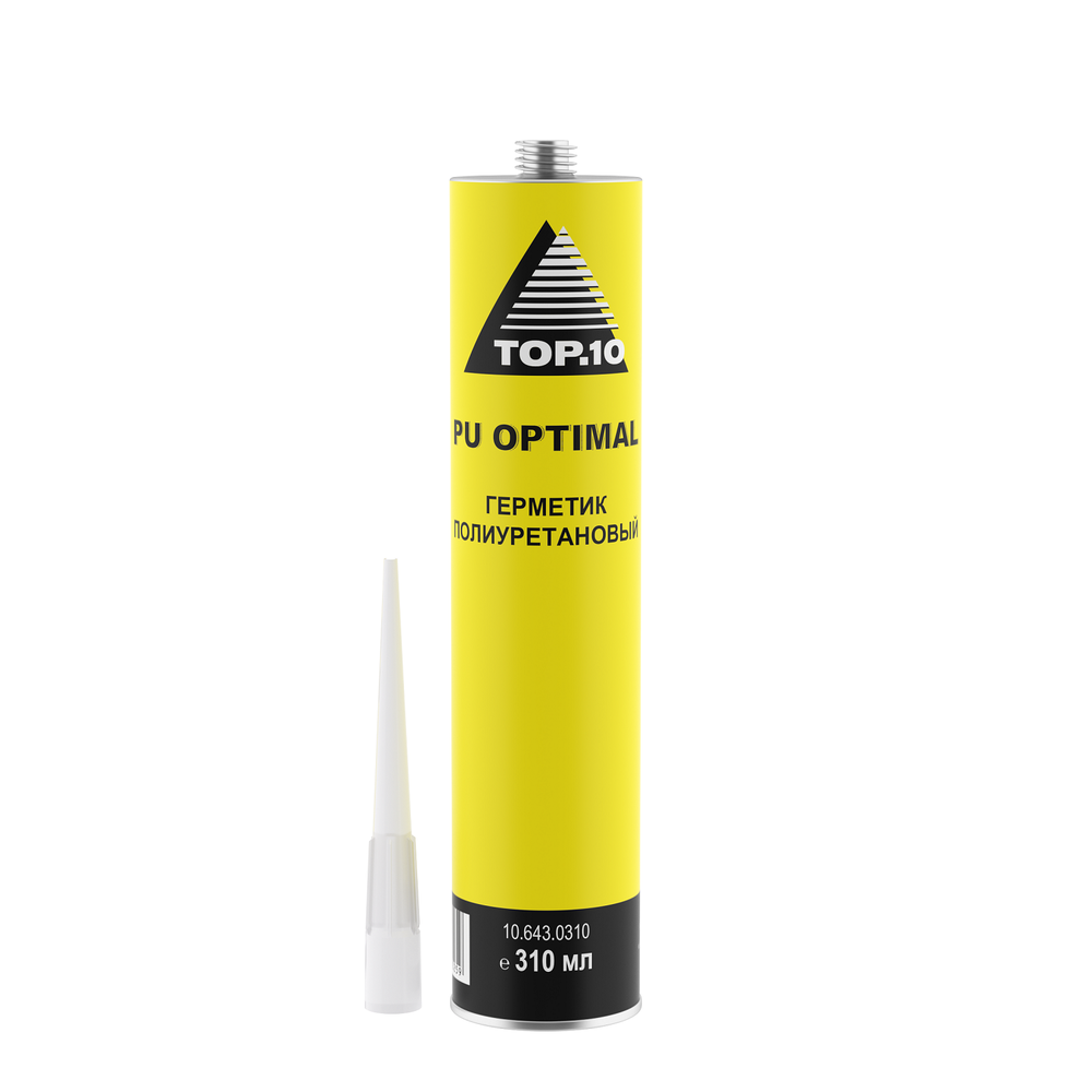 Герметик полиуретановый TOP.10 PU OPTIMAL чёрный (310 мл)