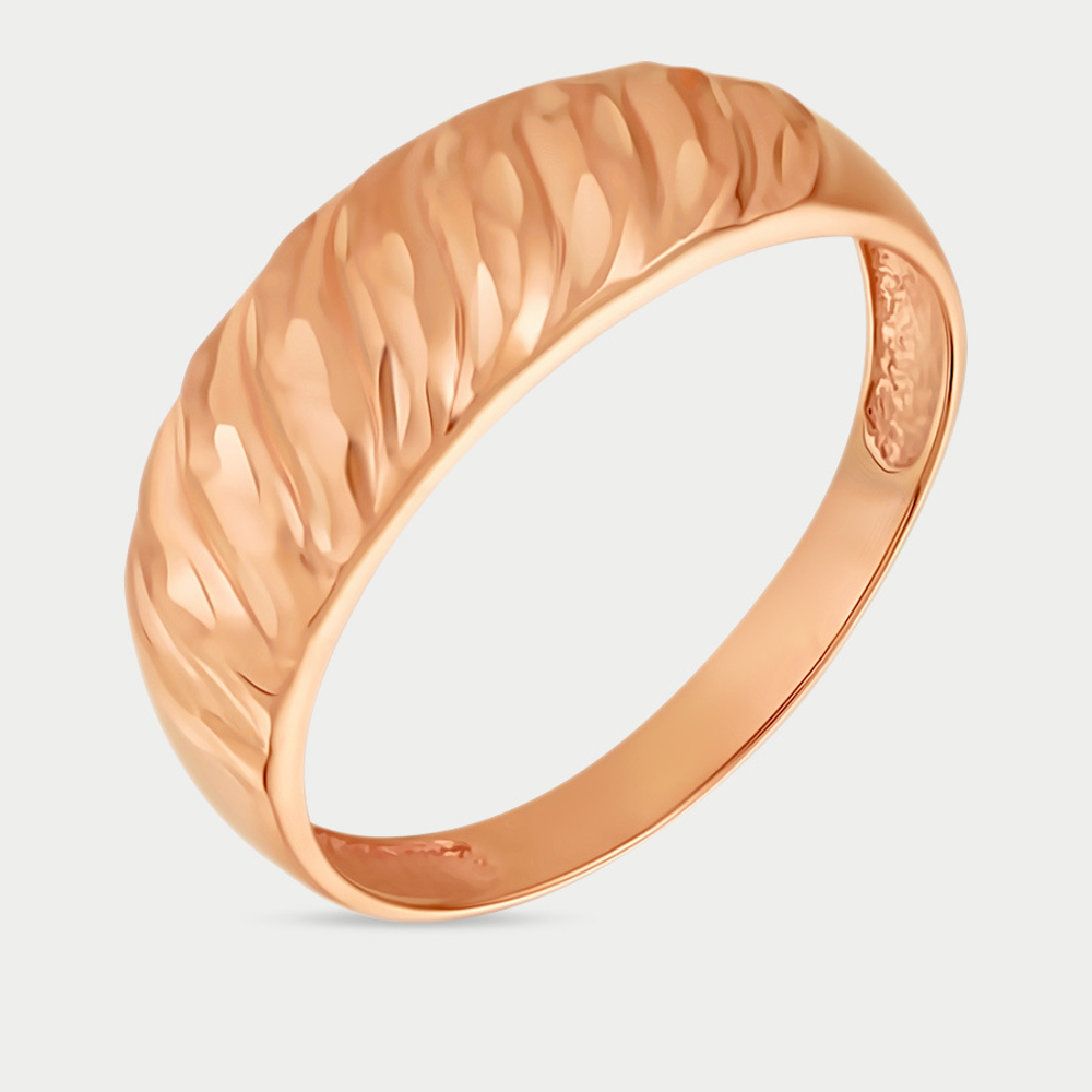 Кольцо женское из розового золота 585 пробы без вставки (арт. АК712-4073)