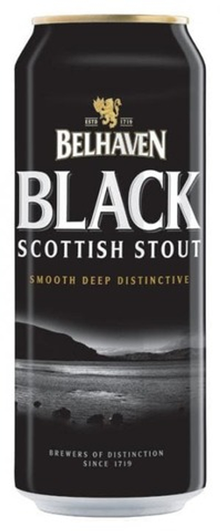 Пиво Белхевен Блэк Скоттиш Стаут / Belhaven Black Scottish Stout 0.44 - банка