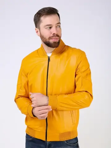 Кожаная куртка демисезонная Турция бомбер