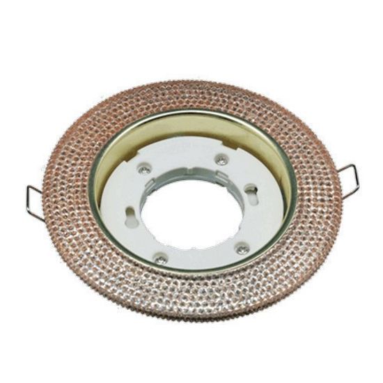 Спот IN HOME светло-золотистый/золото с подсветкой GX53