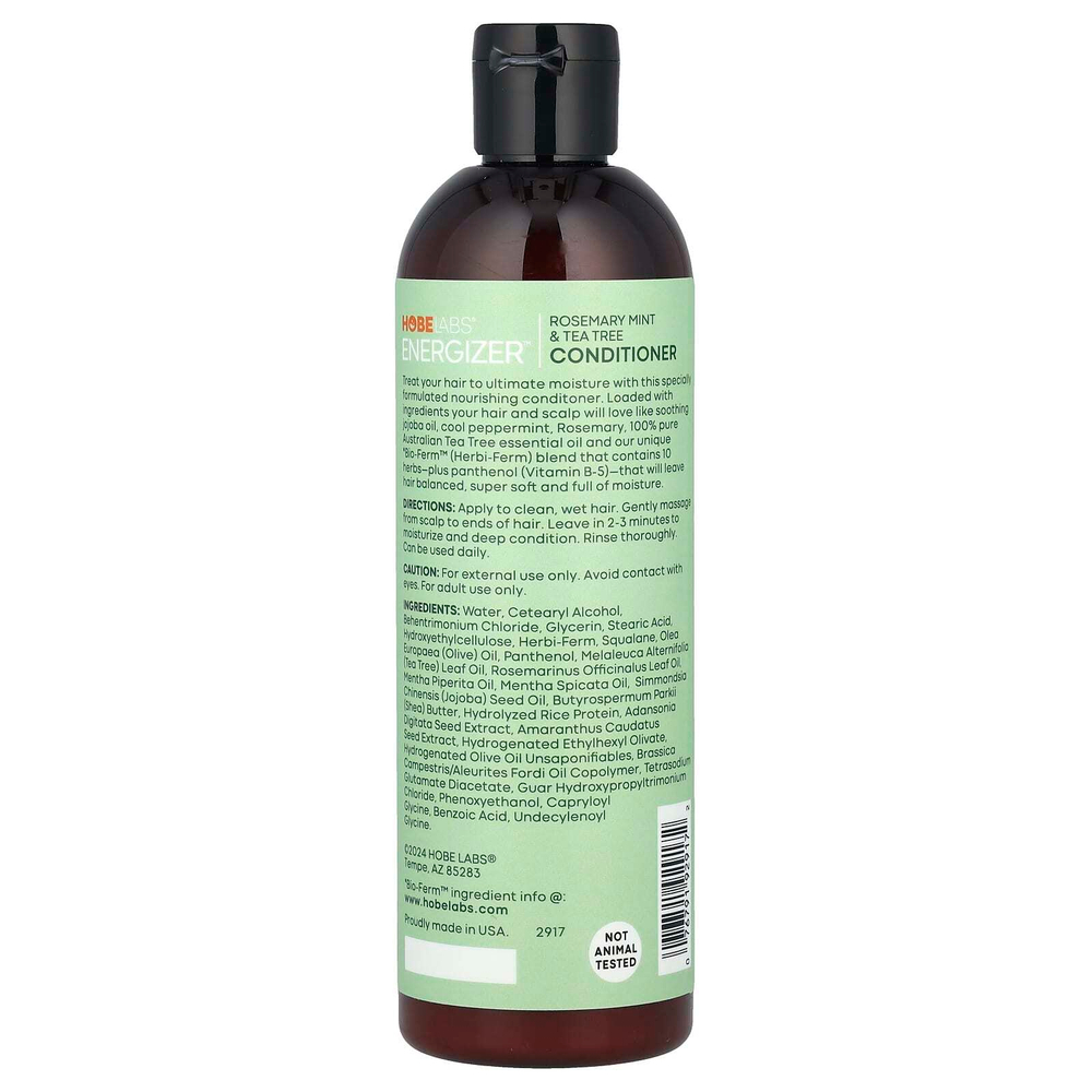Hobe Labs, Energizer ™, кондиционер, розмарин, мята и чайное дерево, 355 мл (12 жидк. унц.)