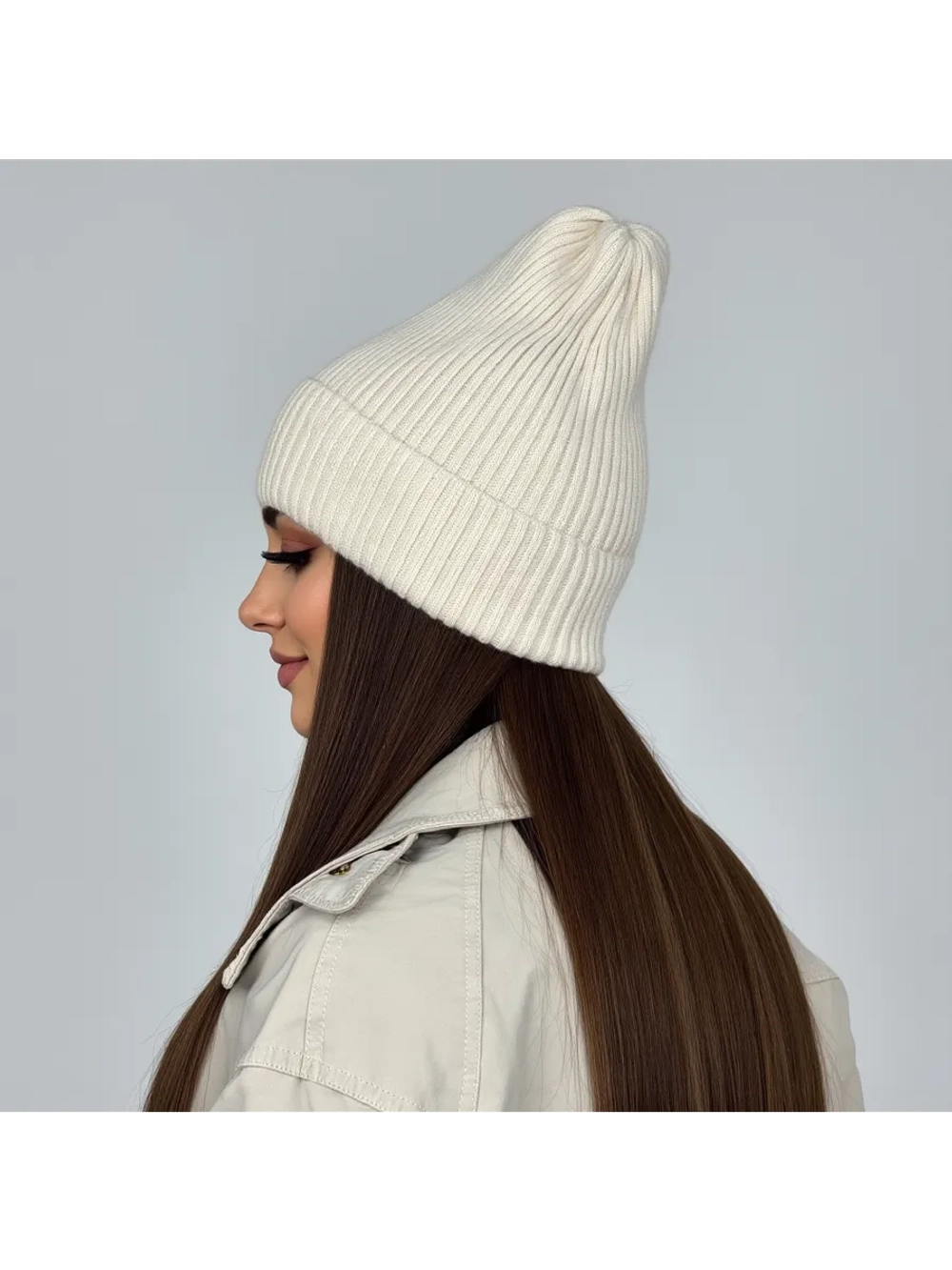 Шапка осенняя бини стильная модная