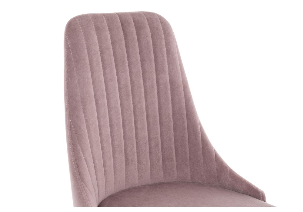 Стул на металлокаркасе Kora light purple / black