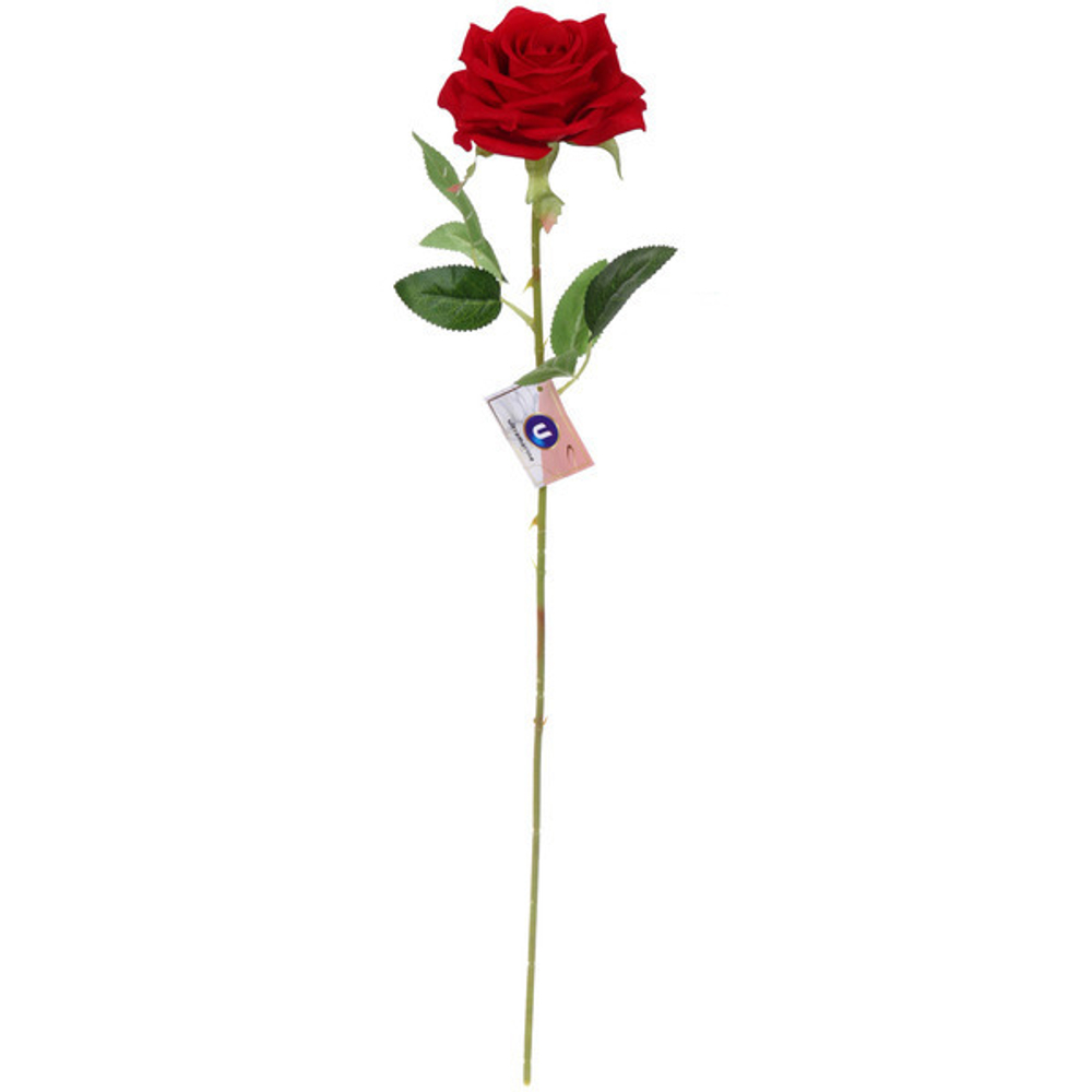 Цветок искусственный «Natur» 60см Роза красная