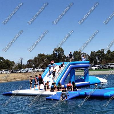 Катапульта Блоб с вышкой «Синий полёт» 4×3×3 м, блоб 6×2 м