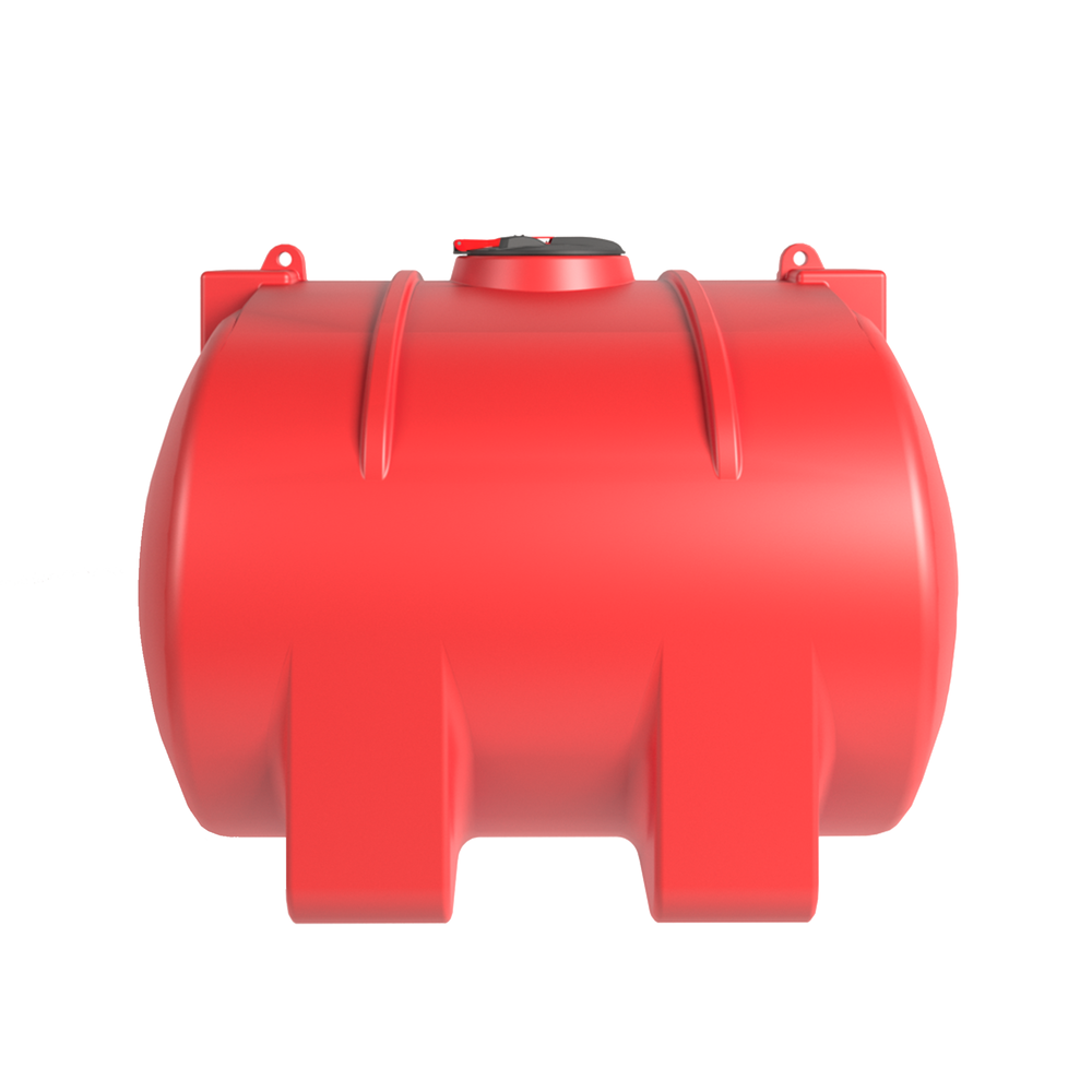 Ёмкость горизонтальная 4000л усиленная для перевозки Политим 4000 л.(1642x2200x1610см;красный) - арт.560778