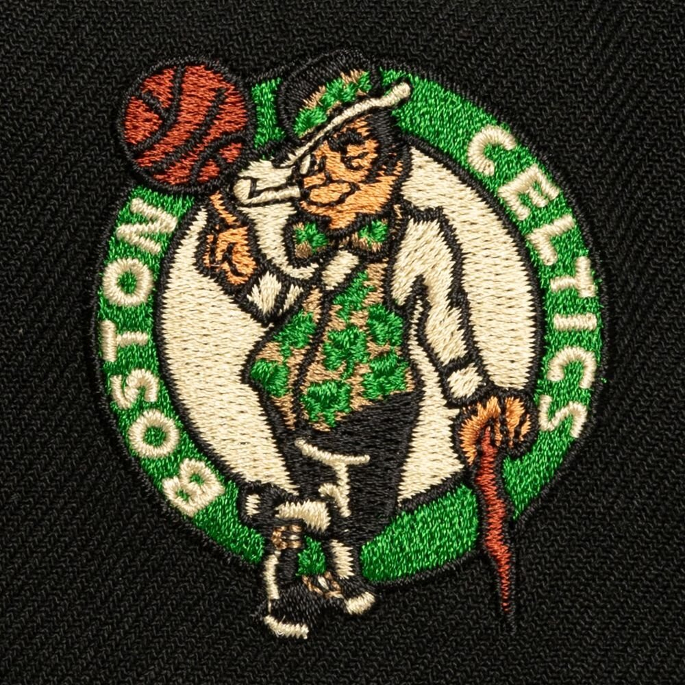 Баскетбольная кепка Mitchell&Ness NBA Cream Script Boston Celtics Cap Black