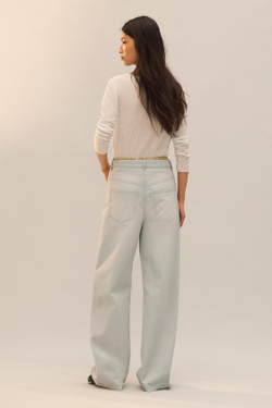 ZARA ПРЯМЫЕ ДЖИНСЫ - LIMITED EDITION, ГОЛУБОЙ