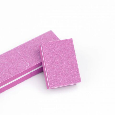 Бафик "МИНИ-БАФ" РОЗОВЫЙ 100/180 грит,50 шт/уп.,  MANITA PROFESSIONAL