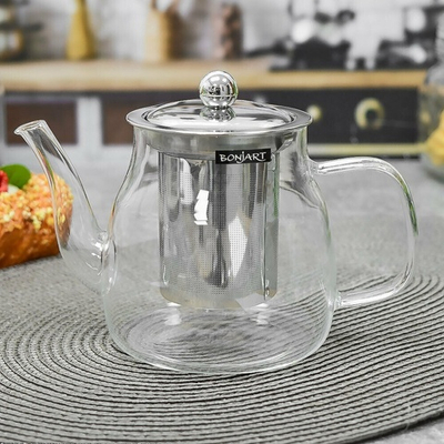 Чайник заварочный 0,6л стеклянный, 125-004